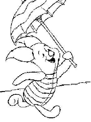 Plansa de colorat cu Winnie de Pooh 37 32